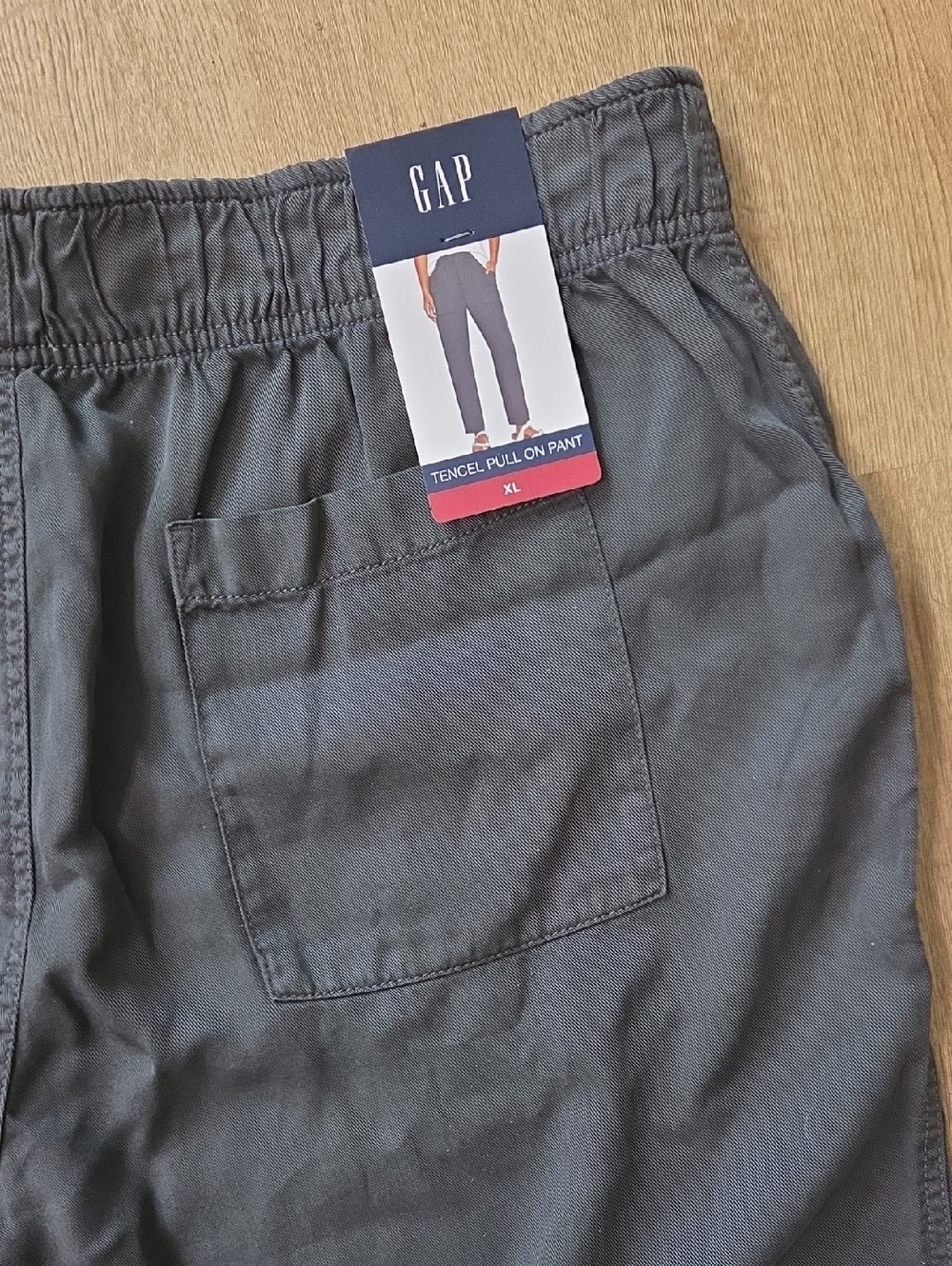 NWT Gap Tencel Lyocell Pullon Pants Grey Casual  XL - Picture 3 of 5